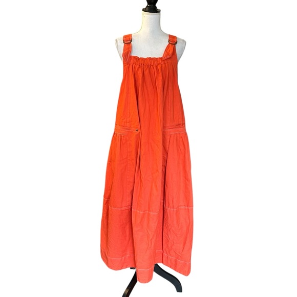 NWT Free People Machu Barrel Midi Dress Women’s SZ XS in Cherry - Picture 2 of 11